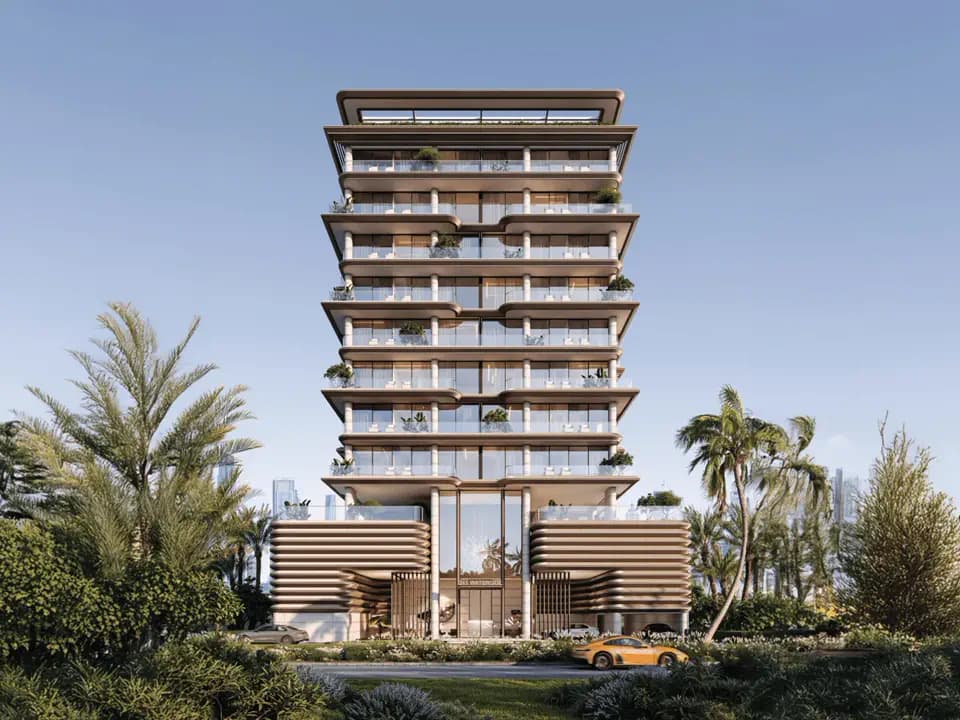 Facade render of the 241 Waterside project
